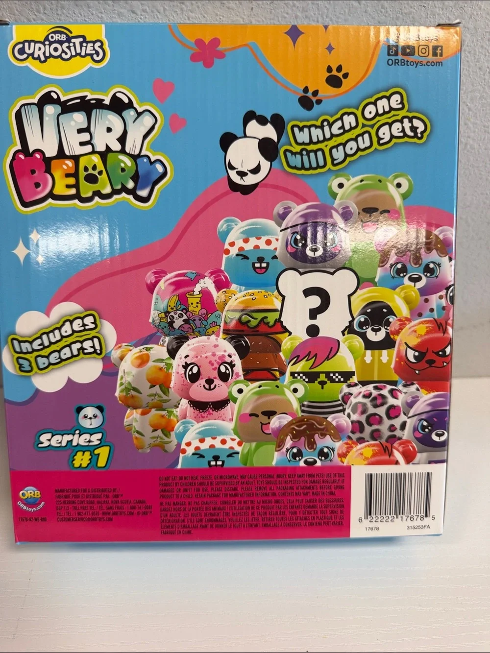 Kids Toy Set - Blue & Lime Green Mystery Bears
